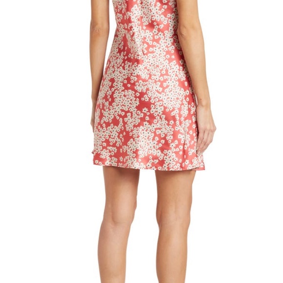 Socialite Satin Cowl Mini Dress - Picture 2 of 4